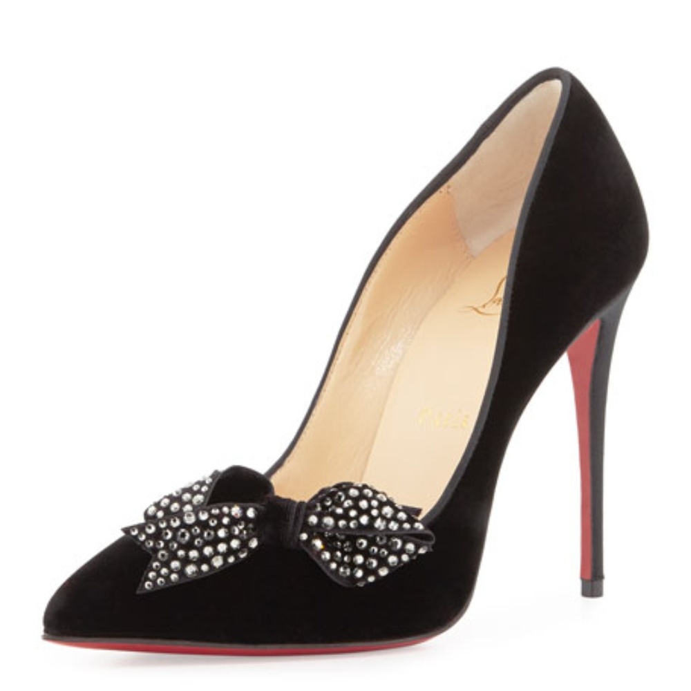 Christian Louboutin Black Heels with Signature Red Sole